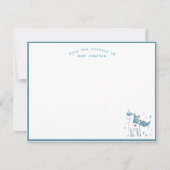 Magische Eenhoorn Uit de Kinderkamer van Baby Notitiekaartje (Voorkant)