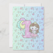 Magische Eenhoorn - Uitnodiging voor het 1e verjaa (Achterkant)