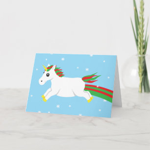 Magische Eenhoorn Vakantie Kerstmis Kaart