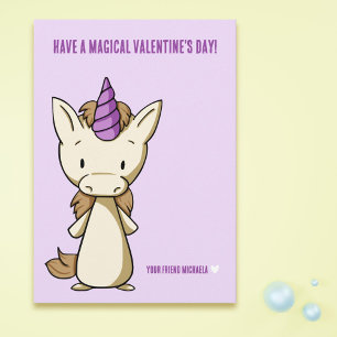 Magische Eenhoorn Valentijnsdag Kaart