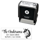 Magische Eenhoorn Verjaardag Bash Zelfinktende Stempel (In situ)