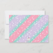 Magische Eenhoorn Verjaardag Dank u kaarten (Achterkant)