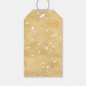 Magische eenhoorn verjaardag | Gouden regenboog Cadeaulabel (Achterkant)