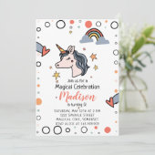 Magische Eenhoorn Verjaardag Kaart (Staand voorkant)