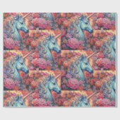 Magische Eenhoorn Verjaardag Kinder Cadeaupapier (Vlak)