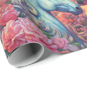 Magische Eenhoorn Verjaardag Kinder Cadeaupapier (Rol Hoek)