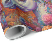 Magische Eenhoorn Verjaardag Kinder Cadeaupapier (Rol Hoek)