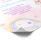 Magische Eenhoorn Verjaardag Party Time Capsule Si Poster (Hoek)