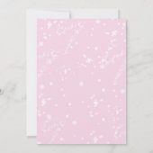 Magische Eenhoorn Verjaardag / Pastelroze Paarse G Kaart (Achterkant)