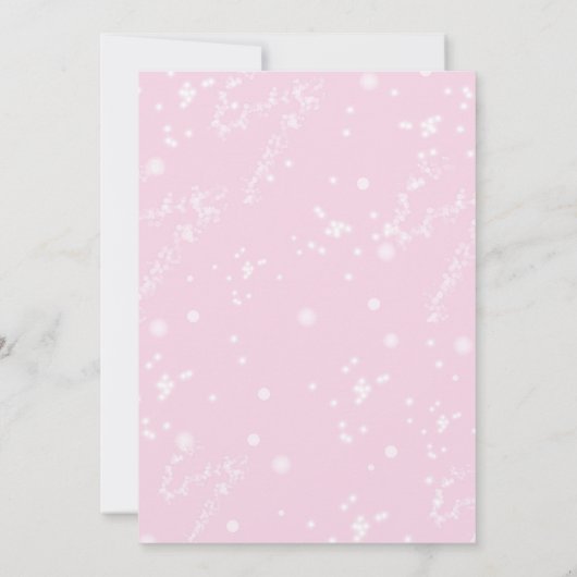 Magische Eenhoorn Verjaardag / Pastelroze Paarse G Kaart (Achterkant)