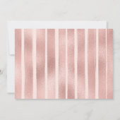 Magische Eenhoorn Verjaardag /  Roos Gouden Bloeme Kaart (Achterkant)