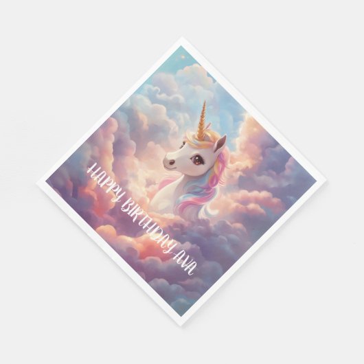Magische Eenhoorn Verjaardag servetten (Hoek)