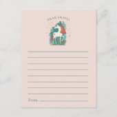 Magische Eenhoorn Verjaardag Tijd Capsule Wensen & Advieskaart (Voorkant)