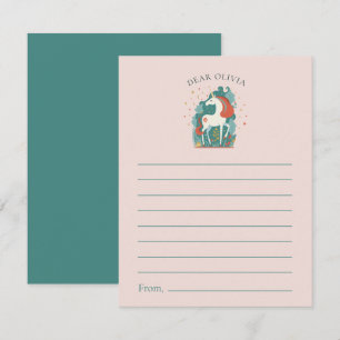 Magische Eenhoorn Verjaardag Tijd Capsule Wensen & Advieskaart