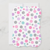 Magische Eenhoorn Verjaardag Uitnodiging Roze & Zi (Achterkant)