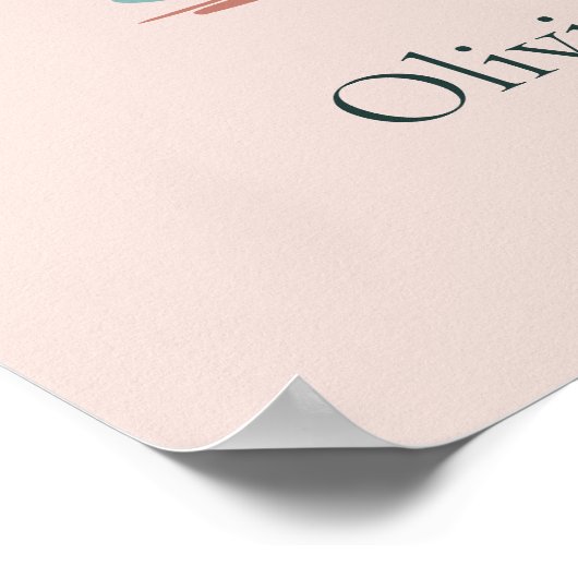 Magische Eenhoorn Verjaardag Welkom Poster (Hoek)