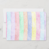 Magische Eenhoorn Verjaardags Foto Uitnodiging (Achterkant)