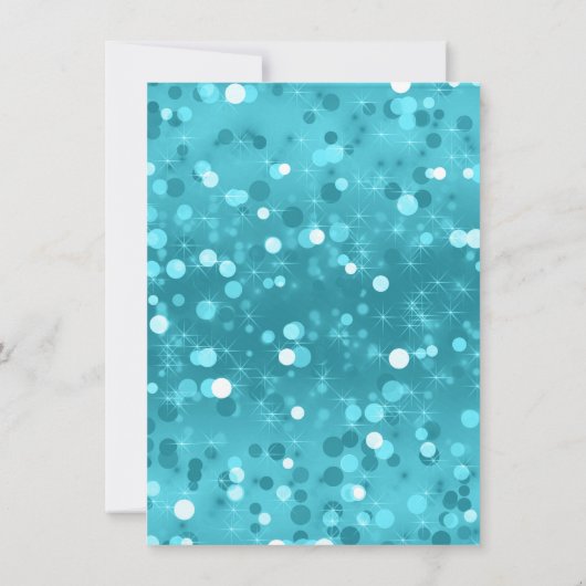 Magische eenhoorn verjaardagsfeestuitnodigingen kaart (Achterkant)