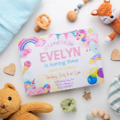 Magische Eenhoorn Verjaardagsmeisje Uitnodiging Ka