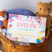 Magische Eenhoorn Verjaardagsmeisje Uitnodiging Ka