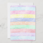 Magische Eenhoorn Verjaardagsuitnodiging Kaart (Achterkant)