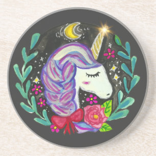 Magische Eenhoorn Vibes Zandsteen Onderzetter