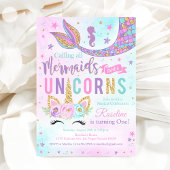 Magische Eenhoorn Zeemeermin Verjaardag Kaart