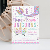 Magische Eenhoorn Zeemeermin Verjaardag Kaart