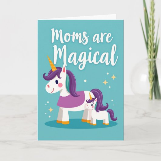 Magische Eenhoorns Moeders Kaart (Voorkant)