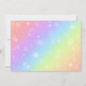Magische eenhoorns Paarse verjaardagsfeestje Kaart (Achterkant)