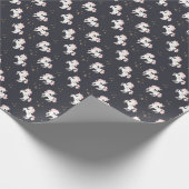 Magische eenhoorns: roze manen Vintage. Cadeaupapier (Hoek)