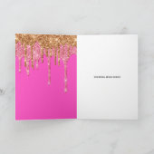 Magische eenhoornvlies glitter kaart (Binnen)