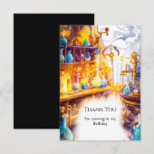 Magische Eenvoudige Experiment Wetenschapper Verja Bedankkaart (Voorkant / Achterkant)