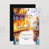 Magische Eenvoudige Experimentwetenschapper Verjaa Bedankkaart (Voorkant / Achterkant)