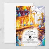 Magische Eenvoudige Experimentwetenschapper Verjaa Kaart (Voorkant / Achterkant)