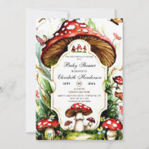 Magische Eenvoudige Paddestoel Baby shower