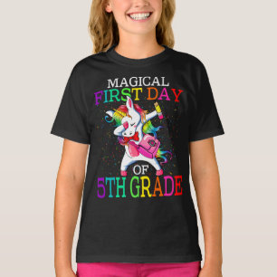Magische eerste dag van de 5e tuin terug naar scho t-shirt