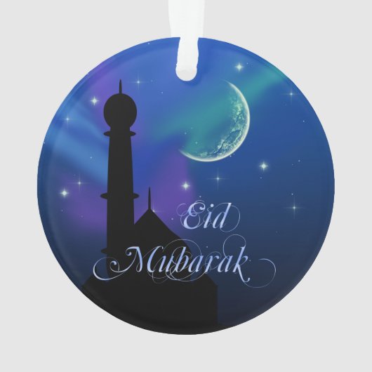 Magische Eid Nacht - Islamitisch Groet Ornament (achterkant)