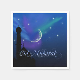Magische Eid Night - Islamitische wenskaart servet