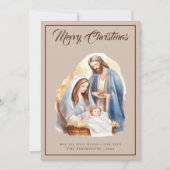 Magische elegante Geboorte Ster Kerstmis Feestdagenkaart (Voorkant)