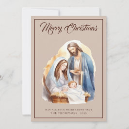 Magische elegante Geboorte Ster Kerstmis Feestdagenkaart