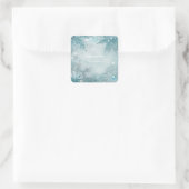 Magische Elegante Winter Sneeuwvlokken Sticker Lab (Tas)