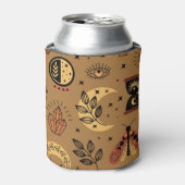 Magische elementen: betoverend naadloos patroon blikjeskoeler (Blikje Voorkant)