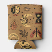 Magische elementen: betoverend naadloos patroon blikjeskoeler (Achterkant)