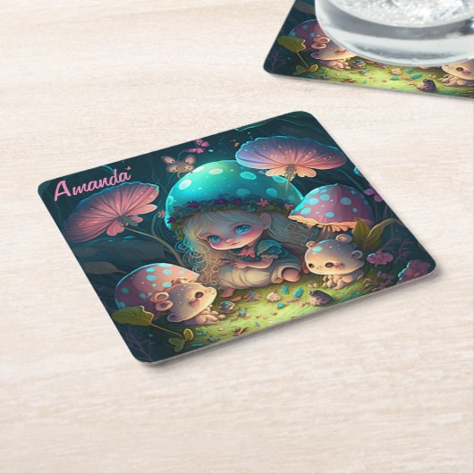 Magische elf momenten kartonnen onderzetters (Schuin)