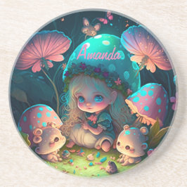 Magische elf momenten zandsteen onderzetter