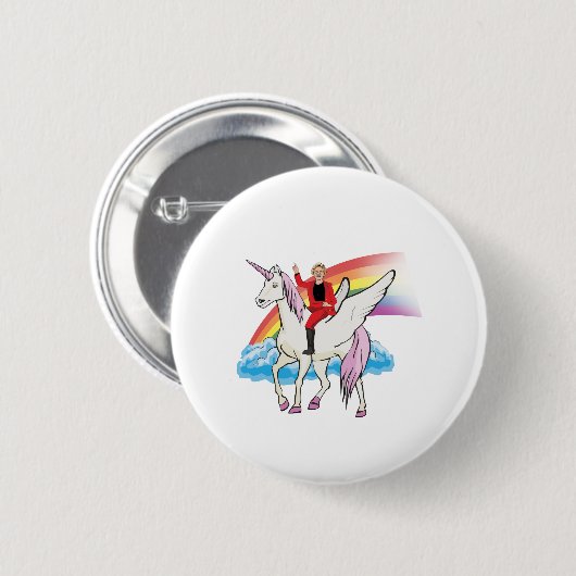 Magische Elizabeth Warren Ronde Button 5,7 Cm (Voorkant /achterkant)