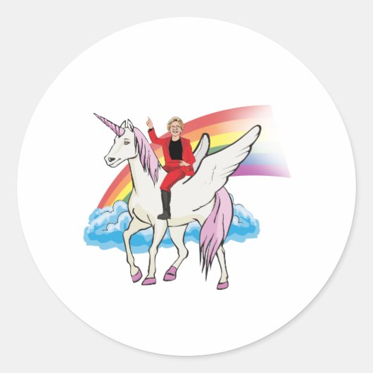 Magische Elizabeth Warren Ronde Sticker (Voorkant)