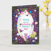 Magische en betoverende verjaardag moeder kaart (Gele Bloem)