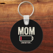 Magische en grappige Moederdag moeder laag batteri Sleutelhanger (Voorkant)